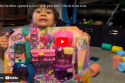 My brother opened a cool Trolls play set!!! Check it out now part 1